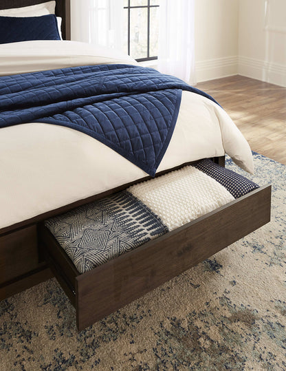 Boracay - Upholstered Wingback Storage Bed