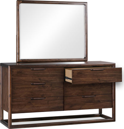 Sol - Six Drawer Acacia Wood Dresser - Brown Spice