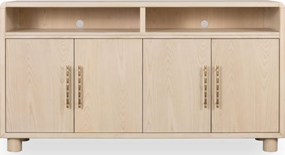 Zinnia - Four Door Two Shelf Sideboard - White Sand