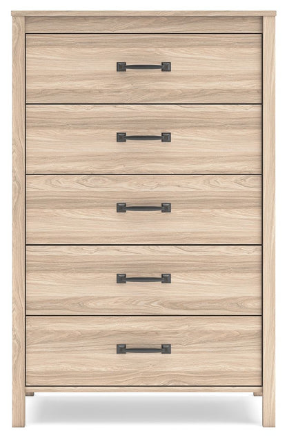 Battelle - Five Drawer Chest - Tan