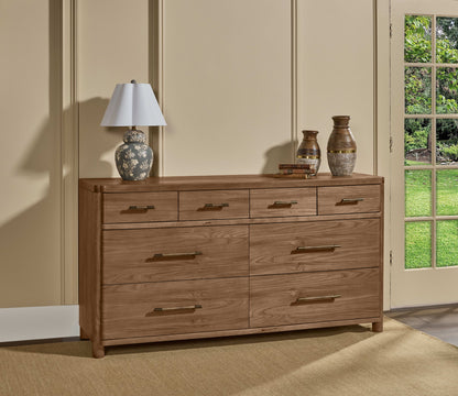 Hollis - 8 Drawer Dresser - Cabin Glow