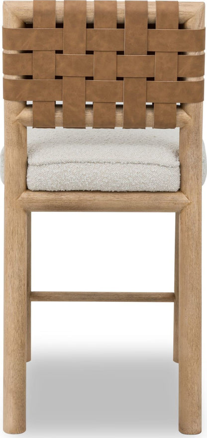 Dorsey - Weaven Counter Stool (Set of 2) - Ginger / Ricotta
