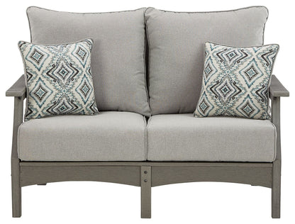 Visola - Loveseat With Cushion - Gray