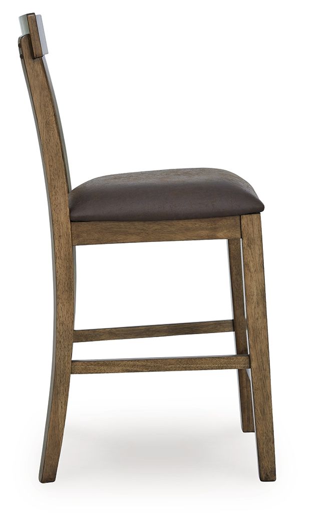 Urbinforte - Upholstered Barstool (Set of 2) - Light Brown