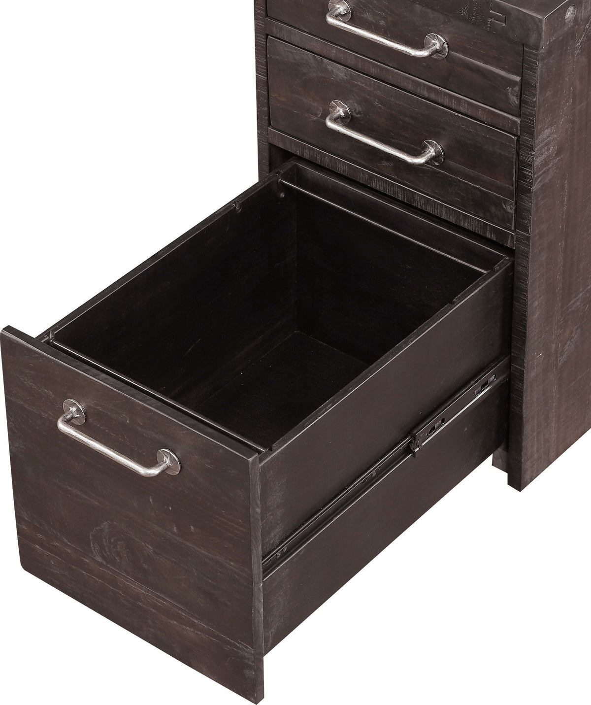Yosemite - Solid Wood Rollling File Cabinet - Cafe