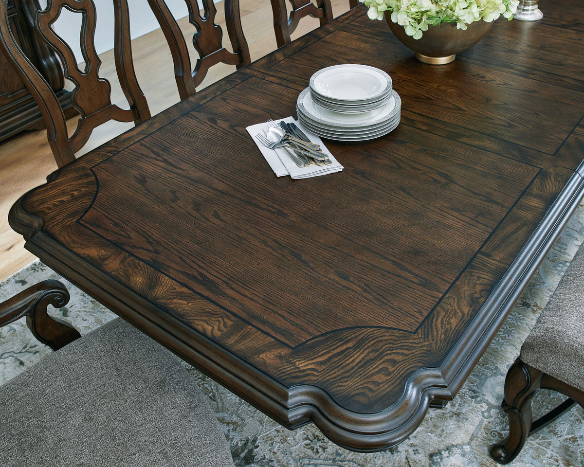 Maylee - Dining Extension Table - Dark Brown