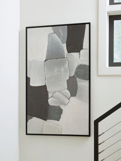 Adilson - Wall Art - White / Gray / Black