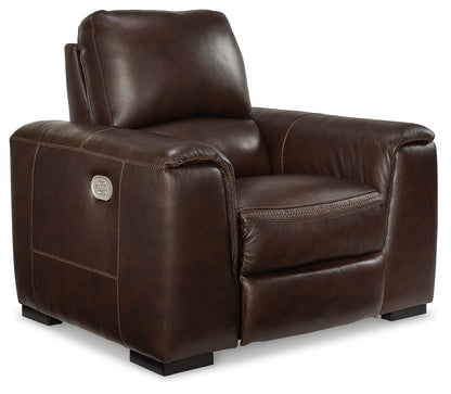 Alessandro - PWR Recliner/Adj Headrest - Walnut