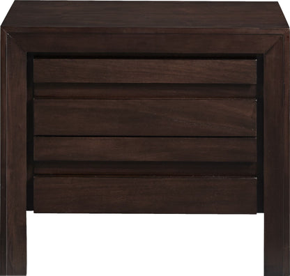 Element - Charging Station Nightstand - Chocolate Brown