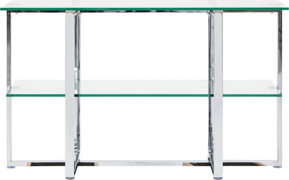 Amalfi - Glass Shelf Sideboard - Chrome
