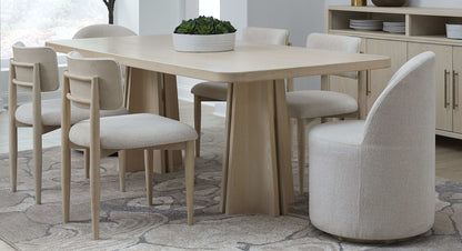Zinnia - Fully Upholstered Swivel Chair - Dune Chenille