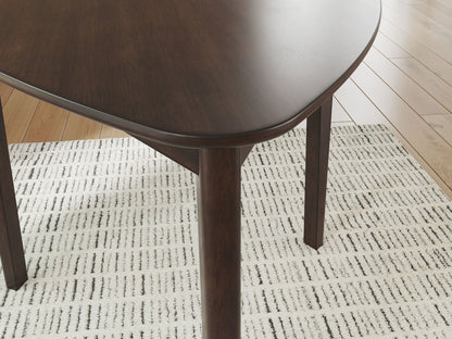 Shorbyn - Triangle Dining Room Table - Merlot