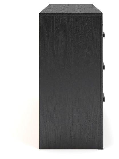 Broachmyn - 3 Pc. - Dresser And 2 Nightstands - Black / Gray