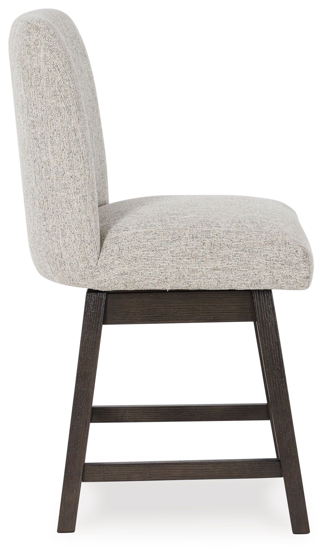 Burkhaus - Upholstered Swivel Barstool (Set of 2) - Beige / Dark Brown