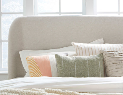 Penny - Linen Upholstered Platform Bed