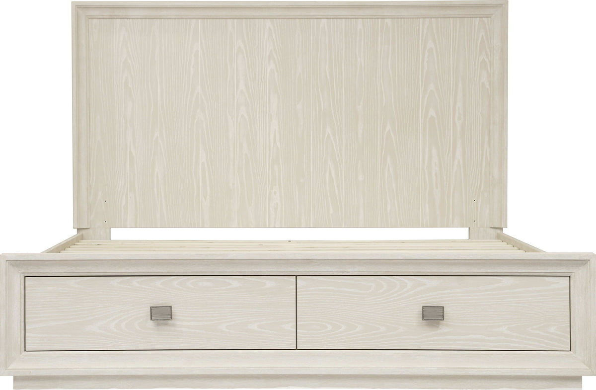 Maxime - California King Two Drawer Footboard Storage Bed - Ash