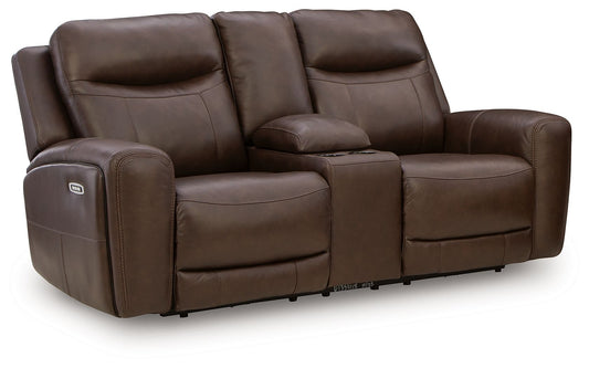 Gravier - Power Reclining Loveseat With Console / Adjustable Headrest - Cordova