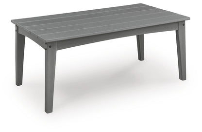Cove Beach - Rectangular Cocktail Table - Gray