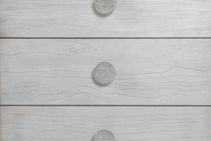 Boho Chic - Five-Drawer Chest - Washed White (2024)