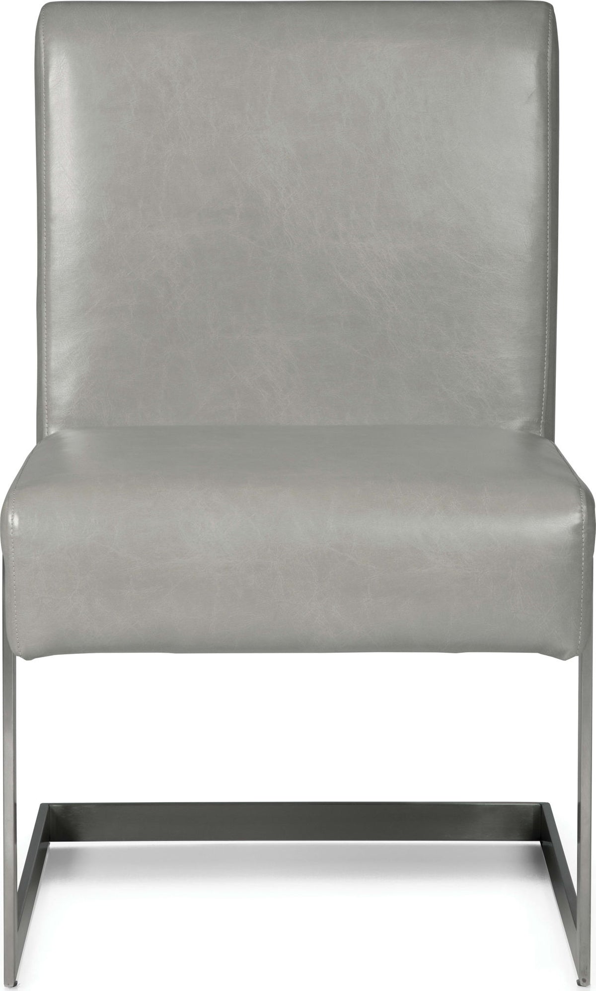 Coral - Synthetic Leather Upholstered Dining Chair (Set of 2) - Carrara / Stainless Steel