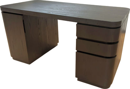 Elora - Double Pedestal Desk - Jet