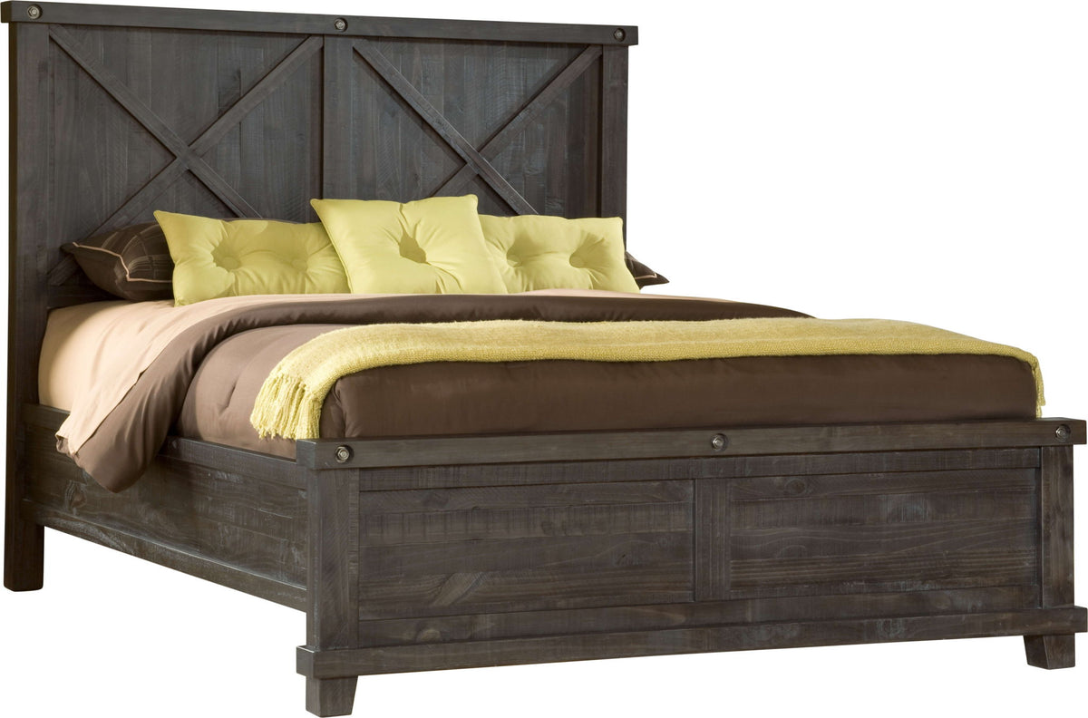 Yosemite - Solid Wood Panel Bed