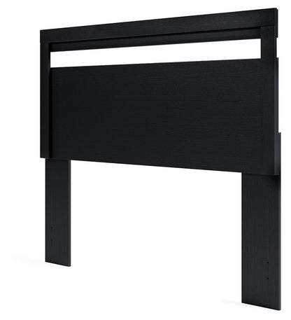 Finch - Queen Panel Headboard - Black