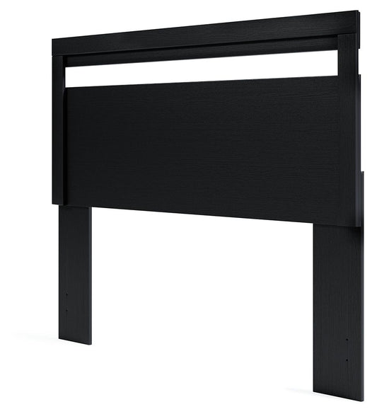 Finch - Queen Panel Headboard - Black