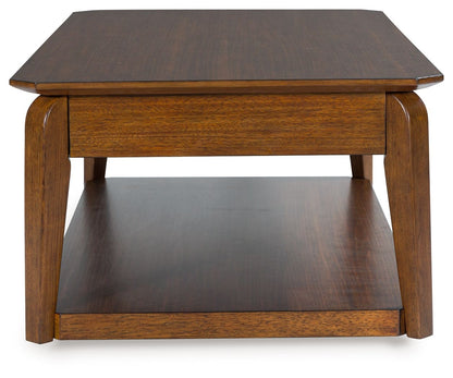 Trenmour - Rectangular Cocktail Table - Medium Brown