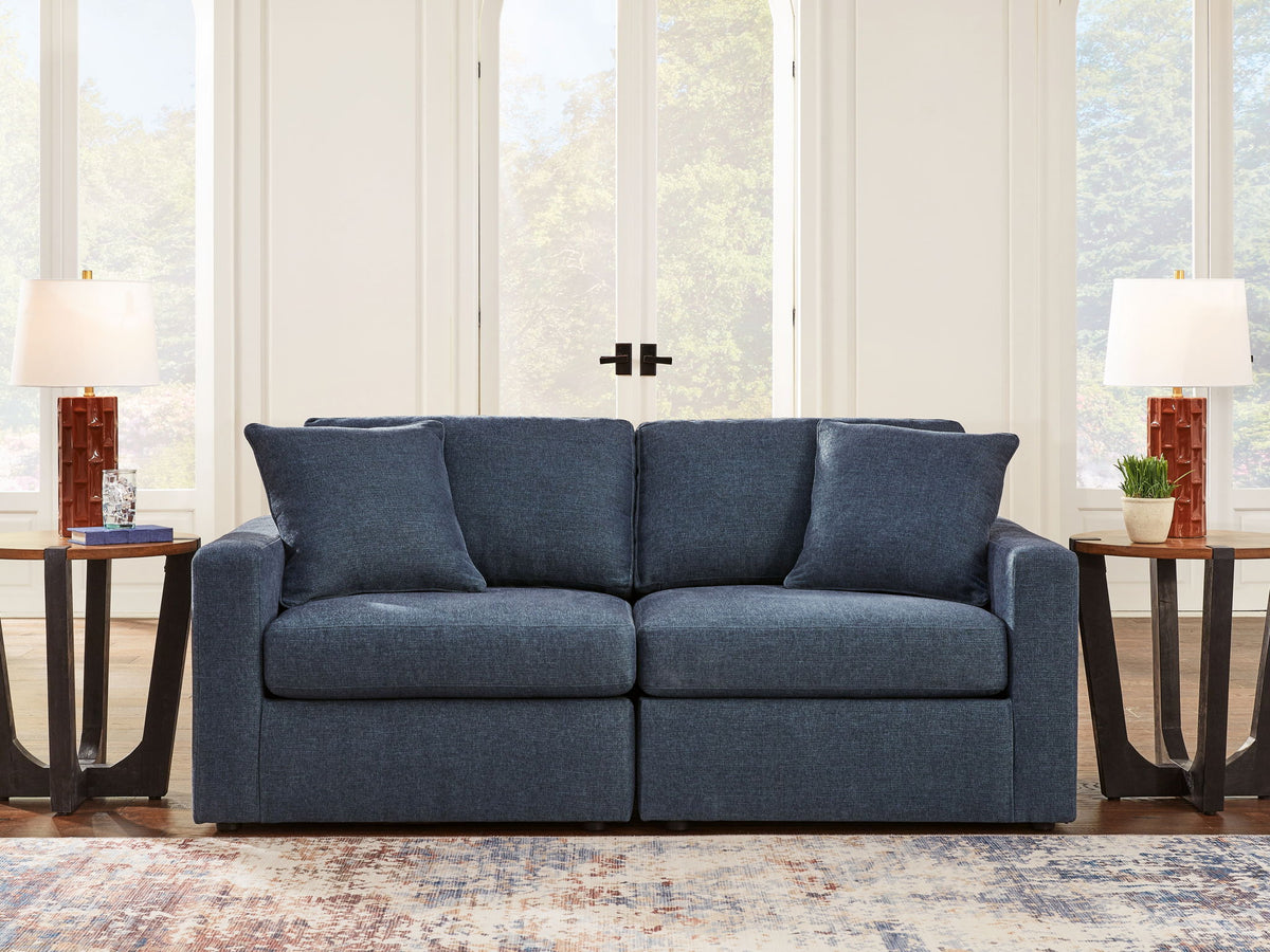 Modmax - 2-Piece Sectional Loveseat - Fabric - Ink