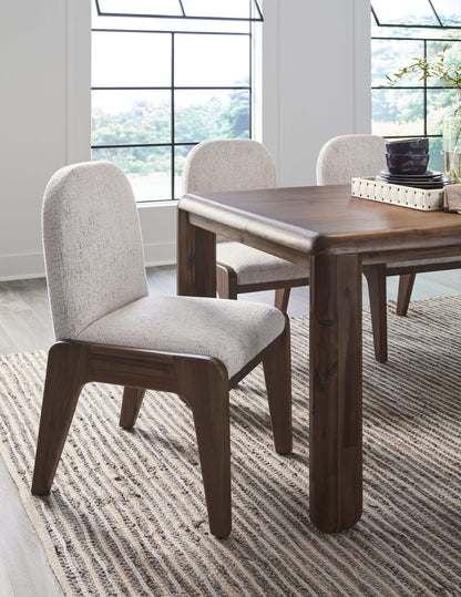 Xolani - Chenille Upholstered Dining Chair (Set of 2) - Chinchilla And Impala