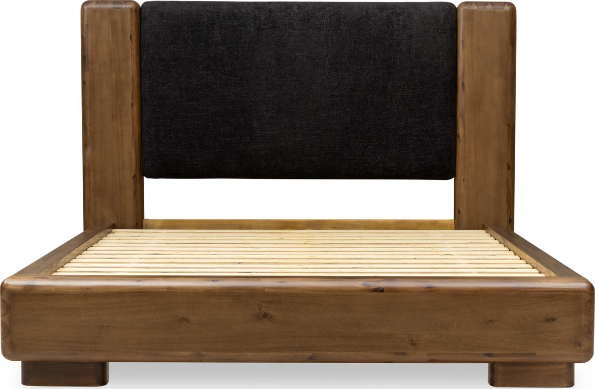 Boka - Chenille Upholstered Platform Bed