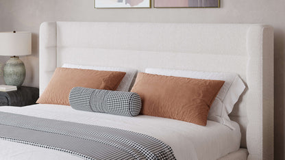 Formosa Frank - Upholstered Wingback Platform Bed