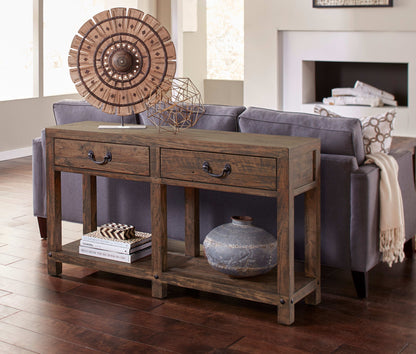 Craster - Reclaimed Wood Console Table - Smokey Taupe