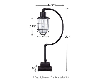 Jae - Metal Desk Lamp  - Antique Black