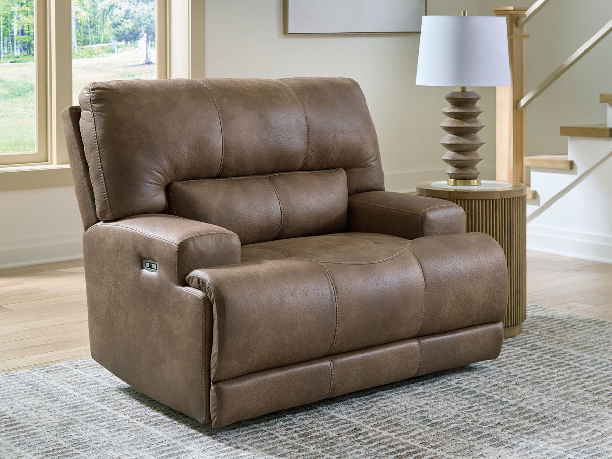 Beckley Place - Power Recliner With Adjustable Headrest - Earth