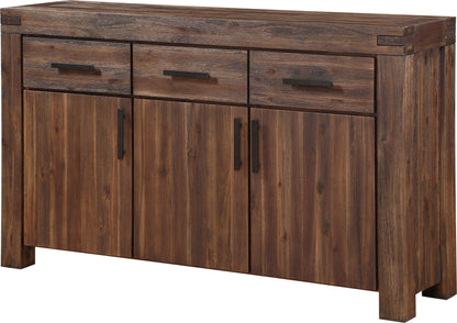 Meadow - Solid Wood Three Drawer Three Door Sideboard