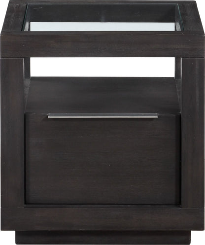 Oxford - One Drawer End Table - Basalt Gray