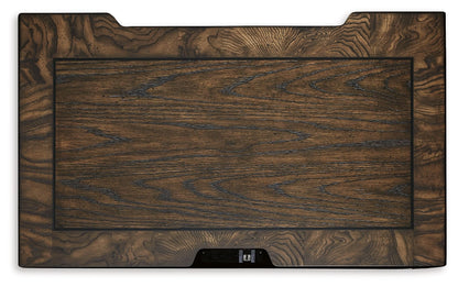 Maylee - Three Drawer Night Stand - Dark Brown