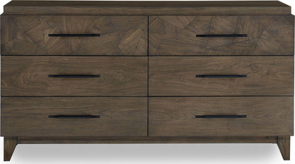 Broderick - Six-Drawer Dresser - Wild Oats Brown (2024)