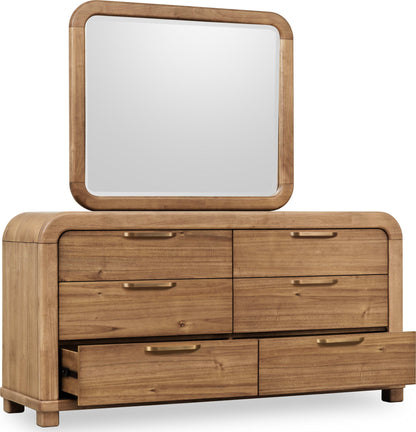Kione - Six Drawer Acacia Wood Dresser - Lioness