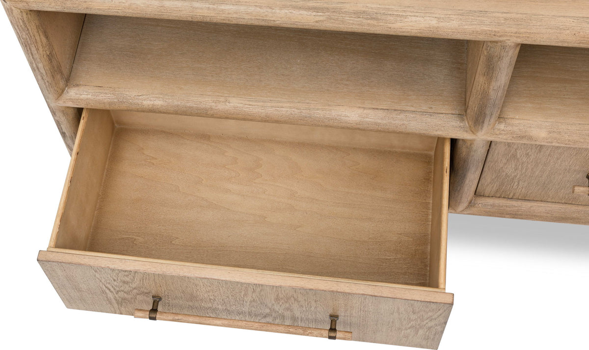 Dorsey - 84" Entertainment Console - Granola