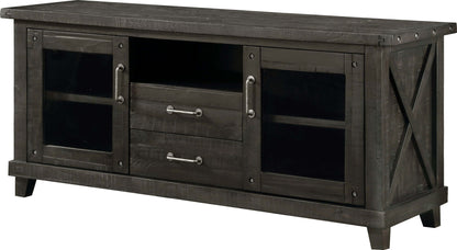 Yosemite - Solid Wood Two Drawer Media Console - Cafe