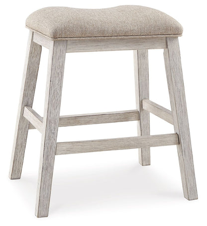 Skempton - Upholstered Stool (Set of 2) - White