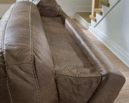 Beckley Place - Power Recliner With Adjustable Headrest - Earth