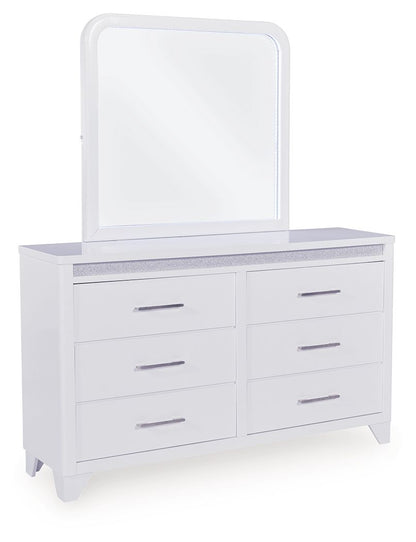 Jarlee - Dresser And Mirror - White