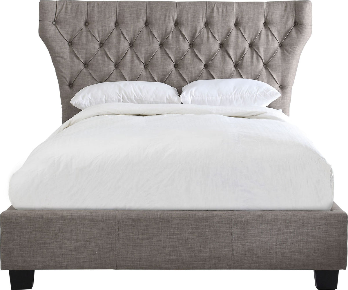 Geneva Melina - California King Upholstered Platform Bed - Dolphin Linen