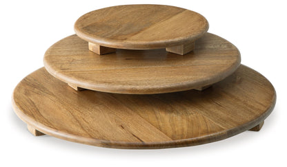 Kaidler - Tray Set (Set of 3) - Brown
