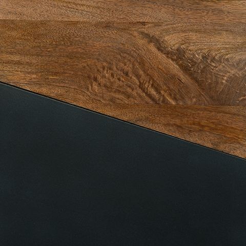 Trailbend - Accent Table - Brown / Gunmetal