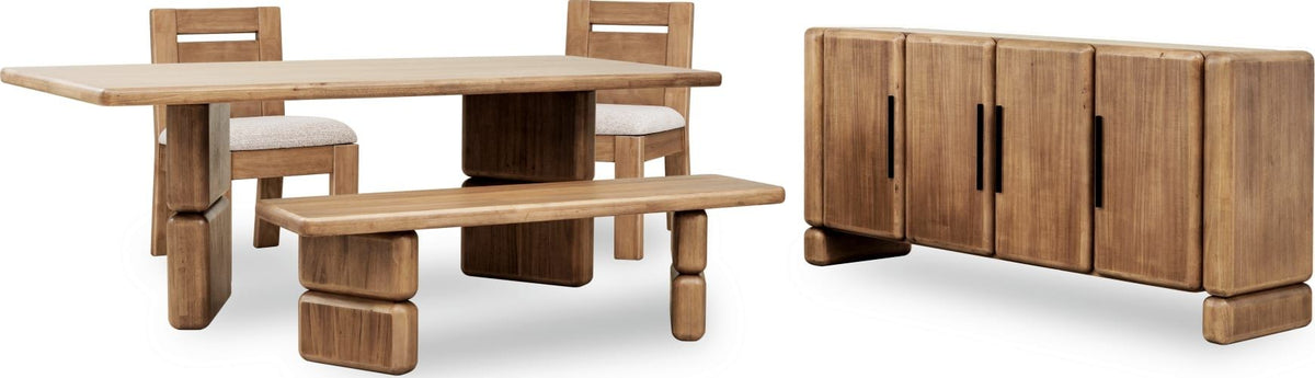 Nia - Chenille Upholstered Dining Chair (Set of 2) - Lioness And Hyena